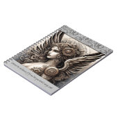 Steampunk Angel und Zitat Notizblock (Linke Seite)