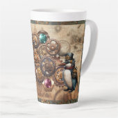 STEAMPUNK ANIMAL GEAR Latte Tasse (Rechte Ecke)