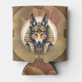 Steampunk Anubis Fox Portrait Dosenkühler (Vorderseite)