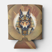 Steampunk Anubis Fox Portrait Dosenkühler (Rückseite)