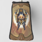 Steampunk Anubis Fox Portrait Golf Headcover (Rotieren 90)