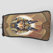 Steampunk Anubis Fox Portrait Golf Headcover (Vorderseite)