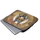 Steampunk Anubis Fox Portrait Laptopschutzhülle (Vorne Knopf)