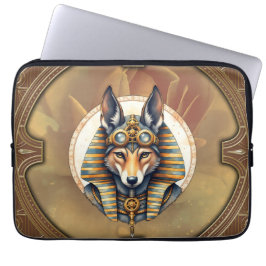 Steampunk Anubis Fox Portrait Laptopschutzhülle