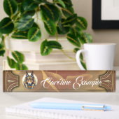 Steampunk Anubis Fox Portrait Namensplakette