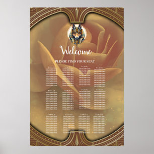 Steampunk Anubis Fox Portrait Poster