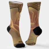 Steampunk Anubis Fox Portrait Socken (Gewinkelt)
