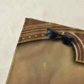 Steampunk Anubis Fox Portrait Strandtuch (Beispiel)