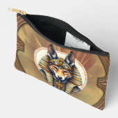 Steampunk Anubis Fox Portrait Zubehörtasche (Offen)