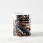 Steampunk Ape Watercolor Art Kaffeetasse (Mittel)