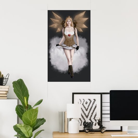 Steampunk Aphrodite Poster (Heimbüro)