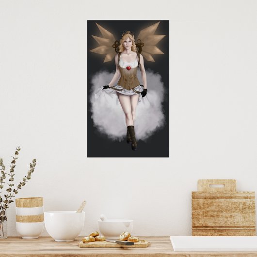 Steampunk Aphrodite Poster (Küche)