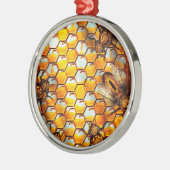 Steampunk - Apiary - Der Stock Silbernes Ornament (Links)