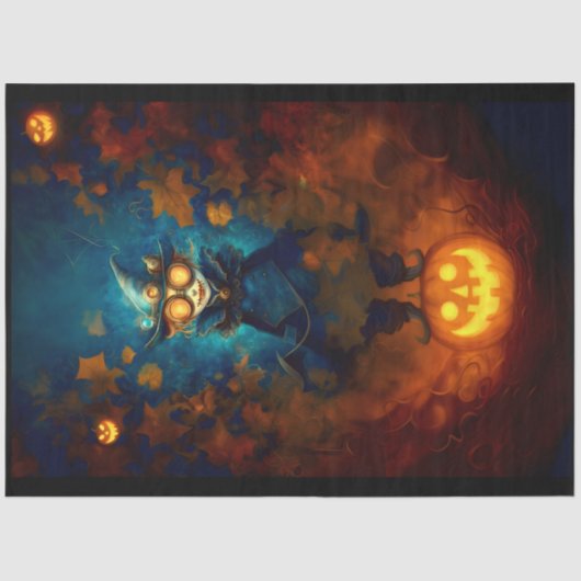 Steampunk Apprentice Hexe / Wizard F5 Decoupage Seidenpapier (Vorderseite)