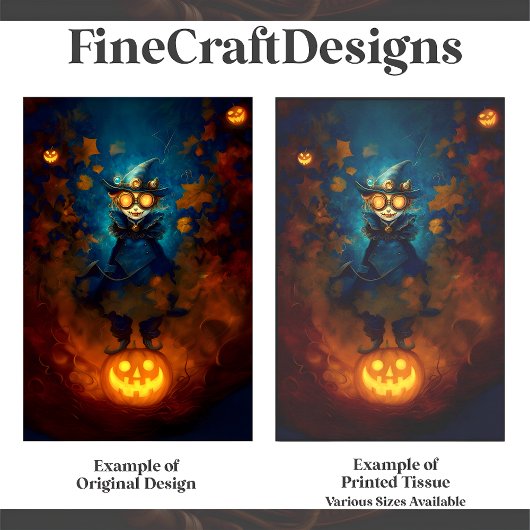 Steampunk Apprentice Hexe / Wizard F5 Decoupage Seidenpapier