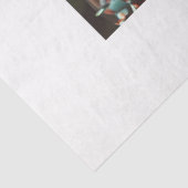 Steampunk Aquamarin Orange Lizard Decoupage Seidenpapier (Ausschnitt)