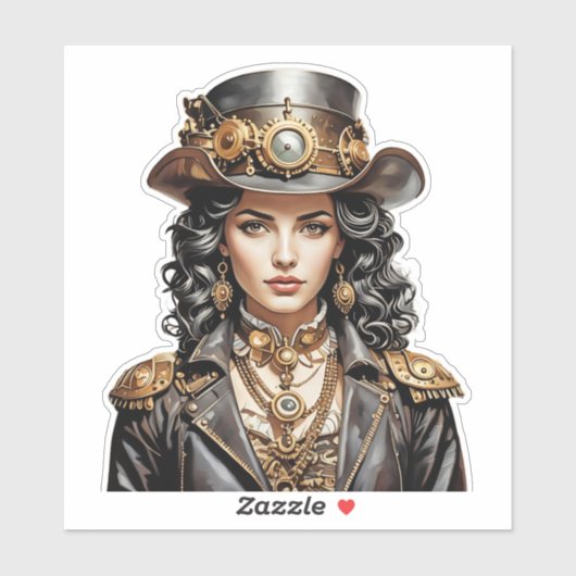 STEAMPUNK ART AUFKLEBER (Blatt)