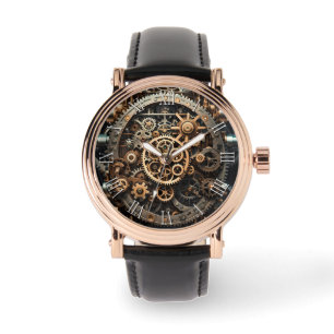 Steampunk Art cogs & gear men men's watch 3 Armbanduhr