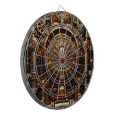 Steampunk Art Dartboard Dartscheibe (Vorderseite Links)