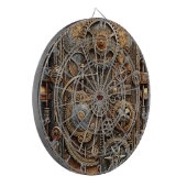 Steampunk Art Dartboard Dartscheibe (Vorderseite Links)