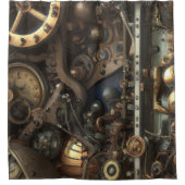 Steampunk Art Duschvorhang (Vorderseite)