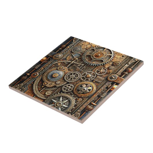Steampunk Art Keramik Tile Fliese (Seite)