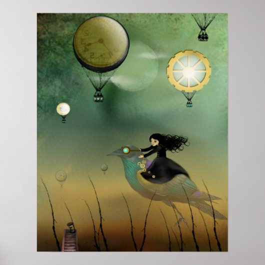 Steampunk Art Poster - Steampunk Flight (Vorne)