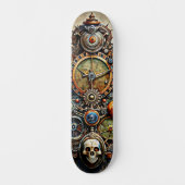 Steampunk Art Skateboard (Vorderseite)