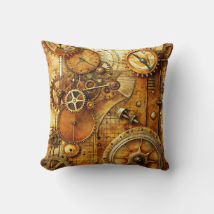 Steampunk Art Throw Kissen