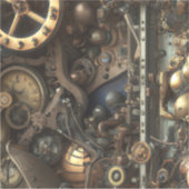 Steampunk Art Vinyl Sticker (Vorderseite)