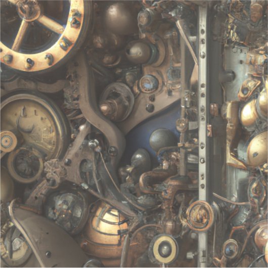 Steampunk Art Vinyl Sticker (Vorderseite)