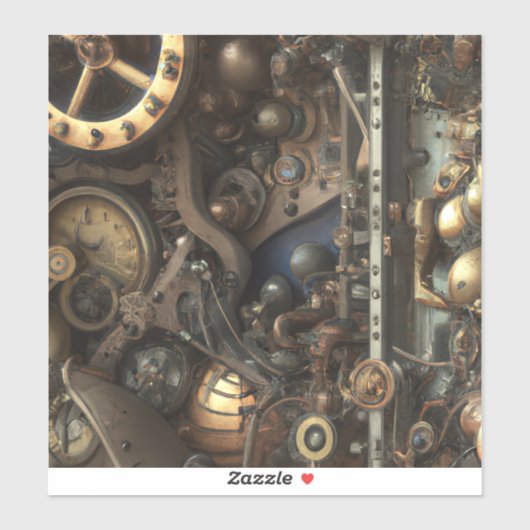Steampunk Art Vinyl Sticker (Blatt)