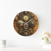 Steampunk Art Wall Clock Große Wanduhr (Zuhause)