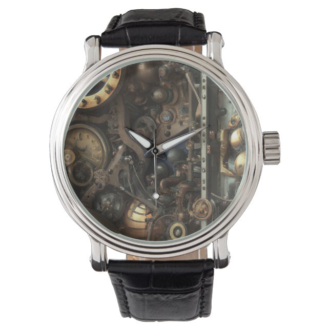 Steampunk Art Watch Armbanduhr (Vorderseite)