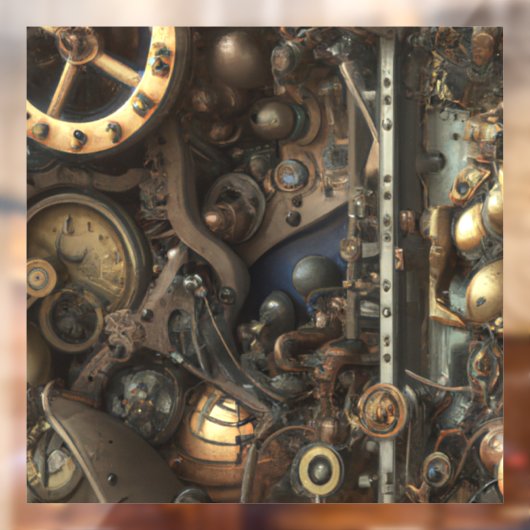 Steampunk Art Window Clying Fensteraufkleber (Blatt 2)