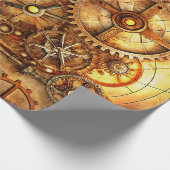 Steampunk Art Wrapping Paper Geschenkpapier (Ecke)