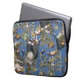 Steampunk auf Blue Denim Laptopschutzhülle (Vorderseite Links)