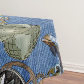 Steampunk auf Blue Denim Tischdecke (Beispiel)