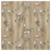 Steampunk auf Gold Tan Leather Stoff (Muster)