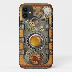 Steampunk auf Leather Case-Mate iPhone Hülle