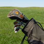 Steampunk auf Leather Golf Headcover (In SItu)