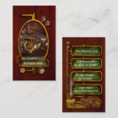 Steampunk - aufgepumpt visitenkarte (Vorne/Hinten)
