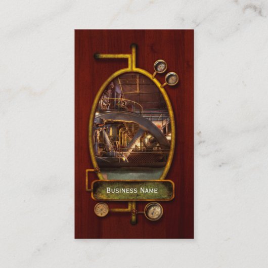 Steampunk - aufgepumpt visitenkarte (Vorderseite)