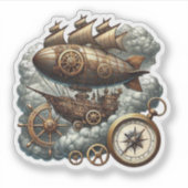 Steampunk Aufkleber (Vorderseite)