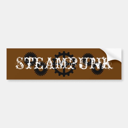 Steampunk Autoaufkleber (Vorne)