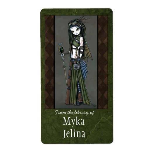 Steampunk Aviatrix Fairy Buchzeichen "Cloud Burst" (Vorne)