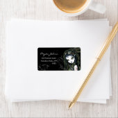 Steampunk Aviatrix Fairy Labels "Cloud Burst" Adressaufkleber (Insitu)