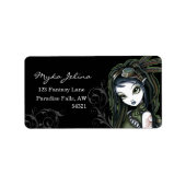 Steampunk Aviatrix Fairy Labels "Cloud Burst" Adressaufkleber (Vorne)