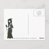 Steampunk Aviatrix Fairy Postcard "Cloud Burst" Postkarte (Rückseite)