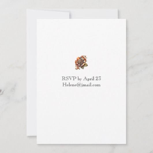 Steampunk-Baby-Dusche Einladung (Rückseite)